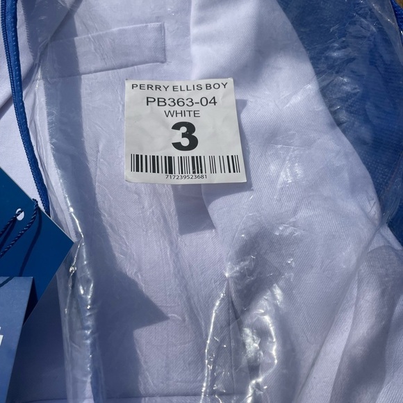 Perry Ellis Toddler Boy's 5-Piece Shirt, Tie, Jacket, Vest and Pants Suit Set 3 - Picture 7 of 7